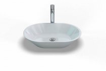 Clearwater Sontuoso Clear Stone Countertop Basin - 550 x 350 - B5ECS