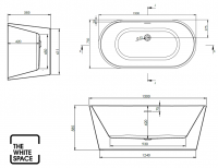 Varese Freestanding Bath 1700 x 800mm - Abacus