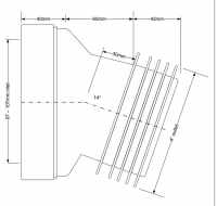 40mm Offset WC Pan Connector - PP0003/A - Viva Sanitary