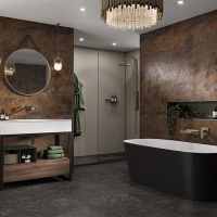 Mocha Wetwall Acrylic Wall Panels