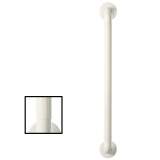 Croydex Grab Bar 600mm - Ribbed Grip - White - ABS