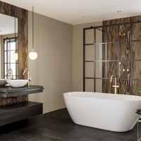 Mocha Wetwall Acrylic Wall Panels