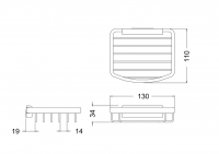 Chrome Corner Deep Shower Basket Caddy - A33CHR