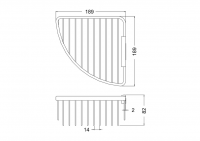 Croydex Premium Large Shower Caddy - 250 x 140 x 125mm - Rust Free