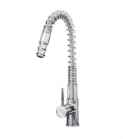 Durham Chrome Pull Out Spray Single Lever Spring Kitchen Sink Mixer Tap