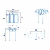 Croydex Modular Shower Stool AP400222