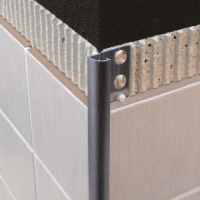 Genesis 10mm Bright Silver Aluminium Straight Edge Tile Trim 2.5m