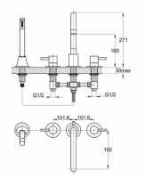 Sagittarius Ergo Bath Filler Tap