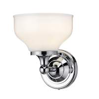 Edwardian Single Eliptical LED Traditional Bathroom Wall Light - T52 