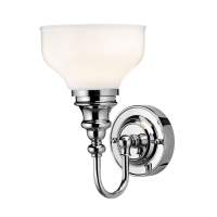 Edwardian Single Eliptical LED Traditional Bathroom Wall Light - T52 