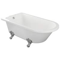 Elizabeth 1700mm Traditional Freestanding Bath with Chrome Feet