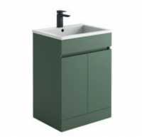 Empire 600 Green Square Vanity Unit - Signature Showers