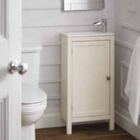 Elation Etienne Slimline Traditional Cloakroom Vanity Unit & Basin - Ivory