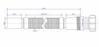 McAlpine Straight White Waste Pipe Connector 40mm x 40mm - 1.5" - T28M