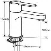 Francis Pegler Strata Bath Taps Pair