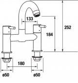 Abacus Ki Chrome Bath Mixer Tap