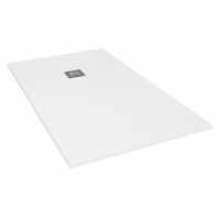 Giorgio2 Cut-To-Size White Slate Effect Shower Tray - 1800 x 700mm