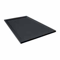 Giorgio2 Cut-To-Size Black Slate Effect Square Shower Tray - 1000 x 1000mm