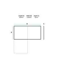 HIB Maxim LED Bathroom Mirror 900 x 800mm