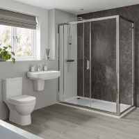 Multipanel Riven Slate Shower Panels