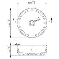 Semois 410mm Round Washbowl