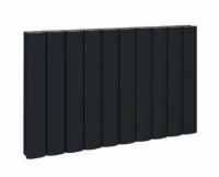 Guardia 600 x 1040mm Horizontal Designer Radiator - Eastbrook - Matt Black