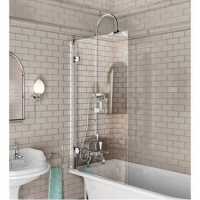 Burlington Hampton - Traditional Freestanding Shower Bath - 1700mm - Right Hand