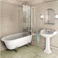 Burlington Avantgarde - Traditional Back to Wall Bath - 1690mm