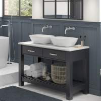 Feeling Round Countertop Basin Matt Black - RAK Ceramics