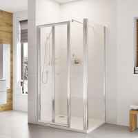 Roman Innov8 1000mm Bi-Fold Shower Door in Matt Black