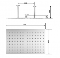 Revive Double Panel Radiator With Mirror - 1800 x 499mm - Anthracite - Hudson Reed