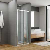 Jaquar Pivot Shower Door 760mm - Chrome Frame - Clear Glass