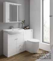 Empire 600 Green Square Vanity Unit - Signature Showers