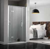 Aquadart Inline 900mm Recess Hinge Shower Door 