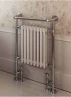 Bayswater Juliet 966 x 676mm Floor Mounted Traditional Towel Rail - Chrome