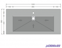 Jackoboard Plano 20mm Tilebacker Board 1200 x 600 - 6 Pack 