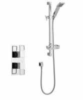 Kourt Thermostatic Concealed Shower Valve with Riser Rail Kit 