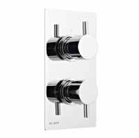 Round Shower Pack 1 - Allier Single Outlet Shower Valve with Riser Rail & Handset