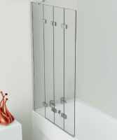 Kudos Inspire 4 Panel 6mm Folding Bath Screen - 950 x 1500mm