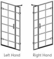 760mm - Traditional Hinged Shower Door - Burlington - C19 