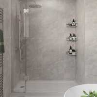 Silver Slate Gloss Showerwall Panels