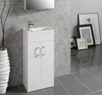 MyHome Cloakroom Basin and Slate Floorstanding Unit by Britton Bathrooms