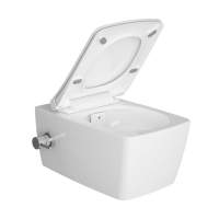 VitrA Aquacare M-Line Rimless Wall Hung Bidet Toilet Integrated Valve