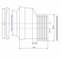 McAlpine 14 Degree Angle Rigid WC Connector - WC-CON7A