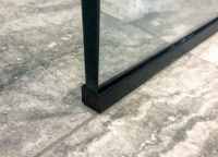 Wet Room 10mm Glass Surface Channel 2400mm - Matt Black