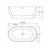 Charlotte Edwards Purley 1700x740mm Traditional Freestanding Bath