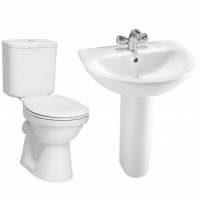 Vitra Milton 4 Piece Toilet & Basin Set