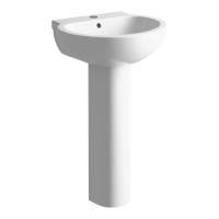 Saxony Bathroom Suite, 555mm Basin, Close Toilet & 1700 Double Ended Bath