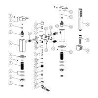 Sagittarius Eclipse Bath Shower Mixer Tap with No1 Kit