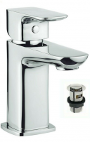 Sagittarius Liberty Crystal Monobloc Basin Mixer Tap with Pop Up Waste